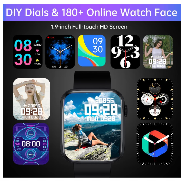 Men's Women's Smart Watch Fitness Tracker Answer/Make Calls for Android