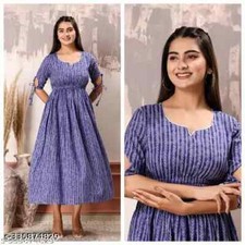 Anarkali Kurtis for girls  Women rayon shibori print anarkali Kurtis For Women