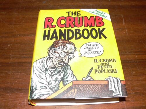 The R. Crumb Handbook Illustrated HC/DJ Book, R. Crumb & Peter Poplaski (No CD) - Picture 1 of 8