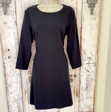 Banana Republic Size 10P 10 Petite Woman's Black Scallop Trim Little Black Dress