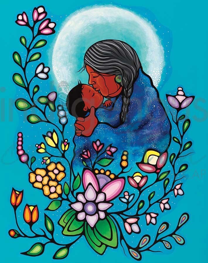 Jackie TRAVERSE Kookums Universe Canvas Art Native Anishinaabe