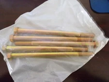 (5) FABORY 1/2"-20, Steel Hex Head Cap Screw, Grade 8, 8"L, Zinc Yellow (MJ)