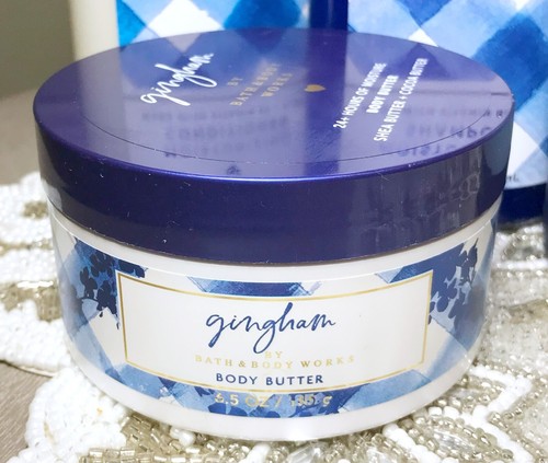 Bath & Body Works GINGHAM Body Butter Scrub Shampoo Conditioner 4 Piece Set - Picture 4 of 8