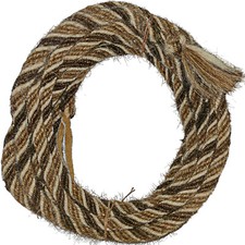 Cuerda de pelo melena de castaño 5/8 x 24 pies de largo Mecate McCarty Hackamore riendas bosales