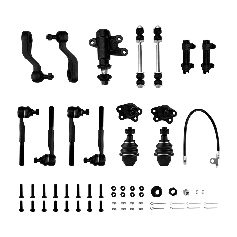 Kit completo de suspensión delantera de 13 piezas para GMC Chevrolet K1500 K2500 K3500 1995-1999 Foto 4 de 4