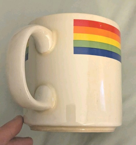 Russ Berrie & Co. Pride Rainbow Happy Smiley Sun Cutout Kaffeebecher Tasse 70er 80er - Bild 7 von 12