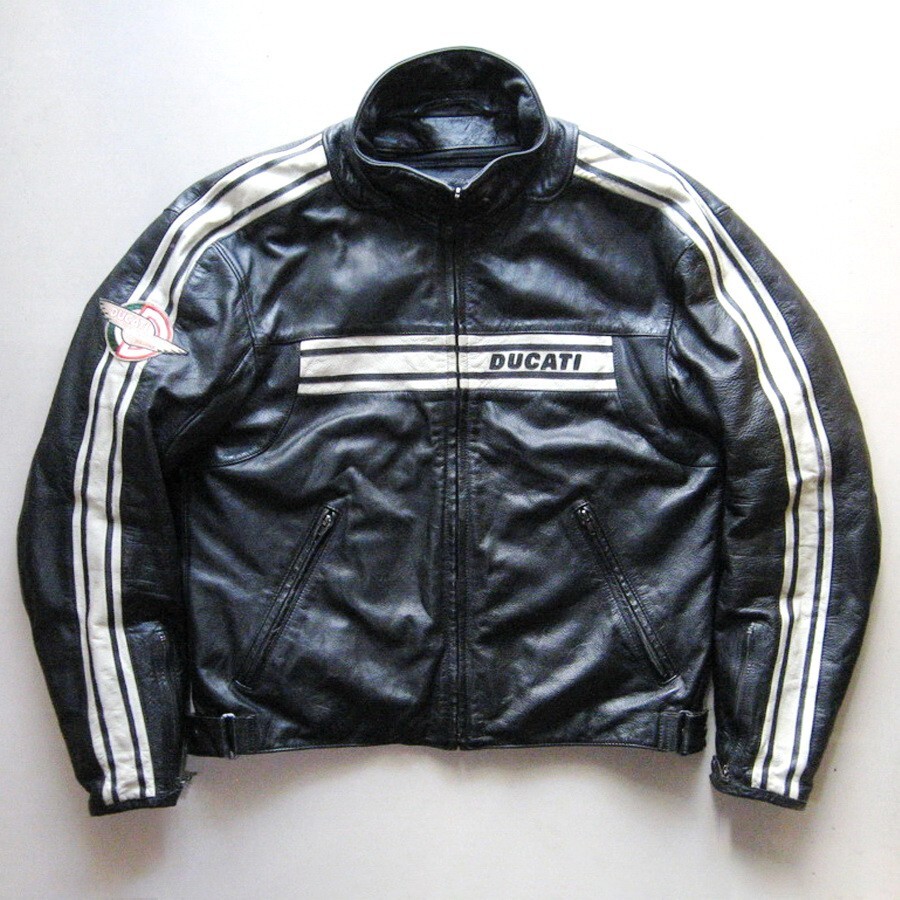 Vintage Dainese Ducati Leather Motorcycle Jacket Men Size 56 Vintage Dainese Ducati Leather Motorcycle Jacket Men Size 56
