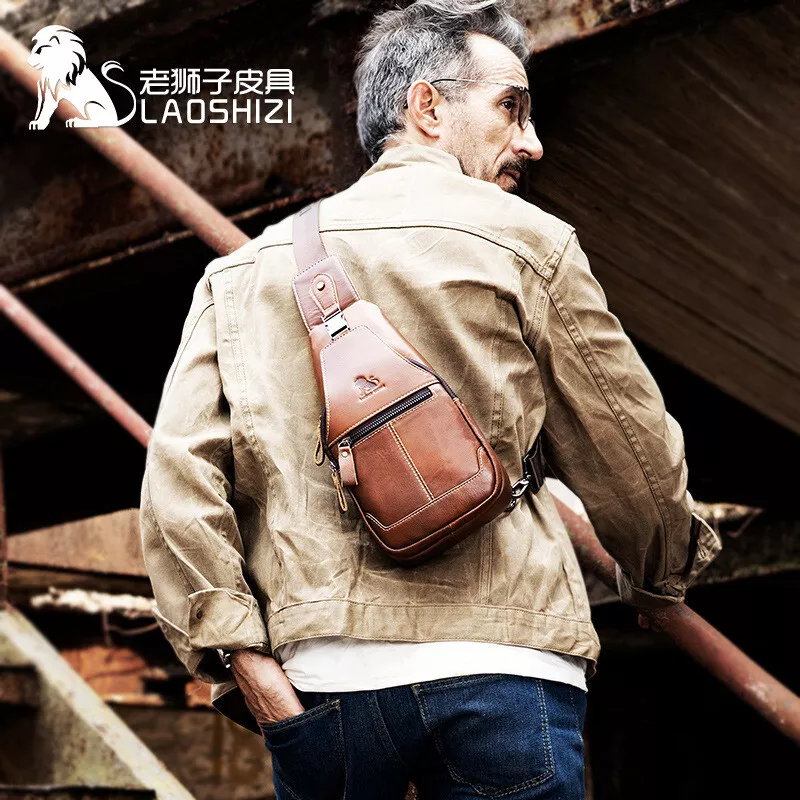 Shoulder bag men sling bag for women. Crossbody chest bag