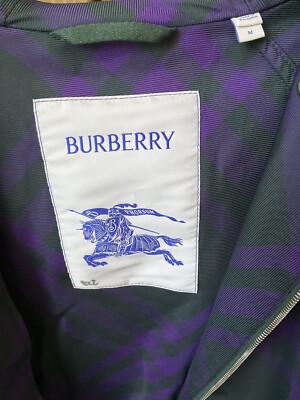 Burberry Hooded Vine Check Windbreaker Jacket Size M | eBay