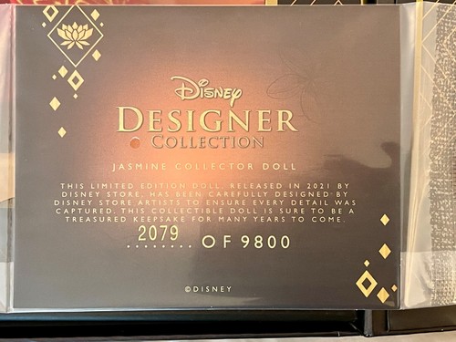 Disney Designer Collection Jasmine Ultimate Celebration Limited ED 1 of 9800 - Bild 5 von 7