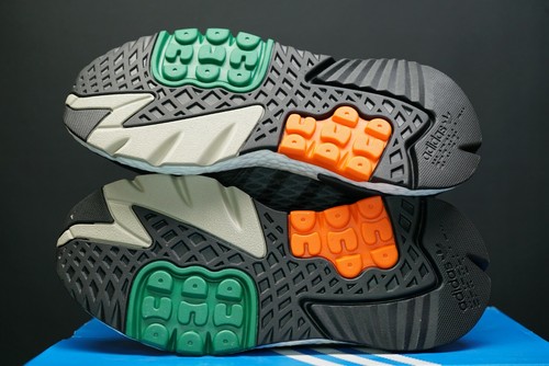 Scarpe Adidas Nite Jogger Cordura EE5549 riflettenti nere arancioni taglia UK 6 US 6,5 - Foto 12 di 12