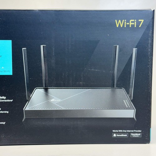 TP-LINK Dual-Band Wi-Fi 7 Router Size 10.5” L x 5.5” W Black BE3600 - Picture 15 of 17