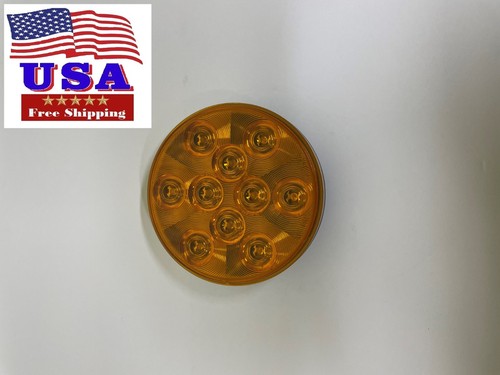 Optronics STL43AMB 4" Round Sealed LED Light, Amber