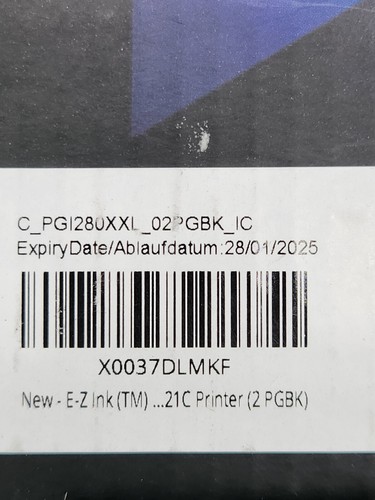1 Ink Cartridge for PIXMA TS6220 TR7520 TS702 TS8220 PG12800XXL BLACK NEW - Picture 7 of 7