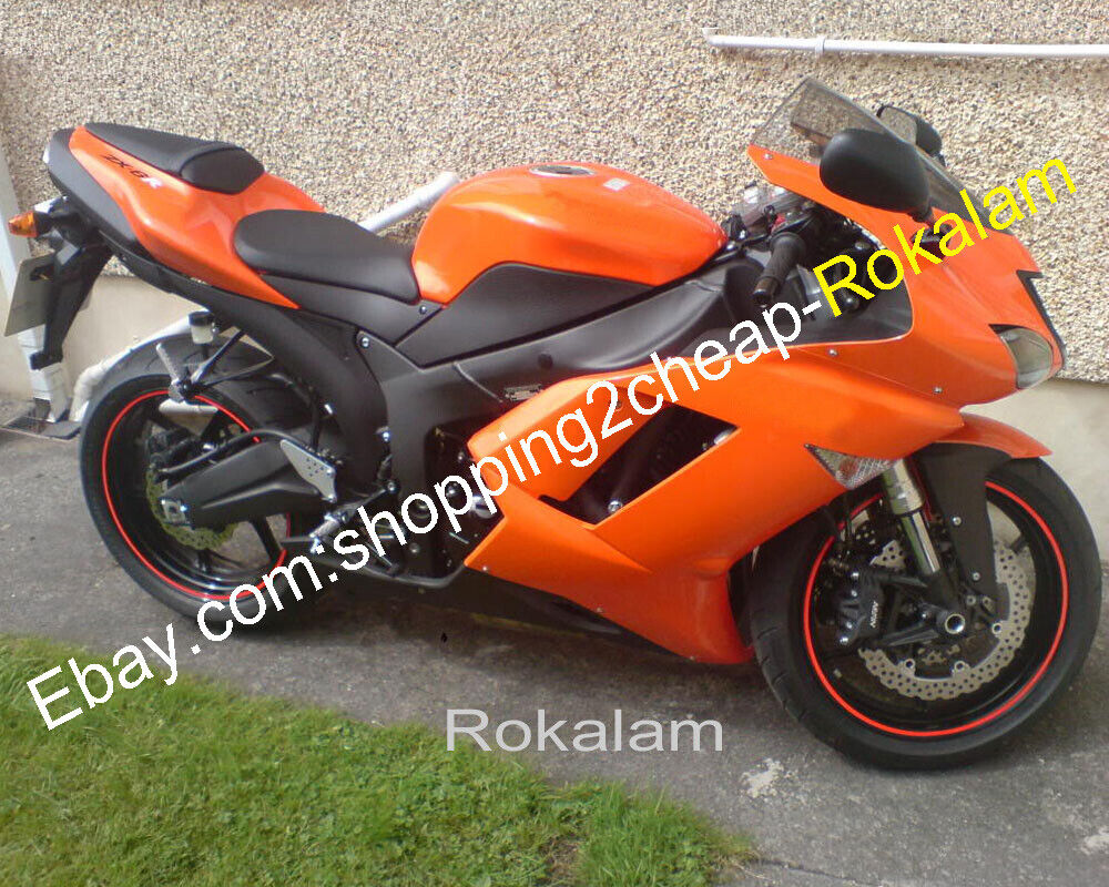 For Ninja ZX6R 636 ZX-6R ZX 6R 2007 2008 Orange ABS Body For Ninja ZX6R 636 ZX-6R ZX 6R 2007 2008 Orange ABS Body