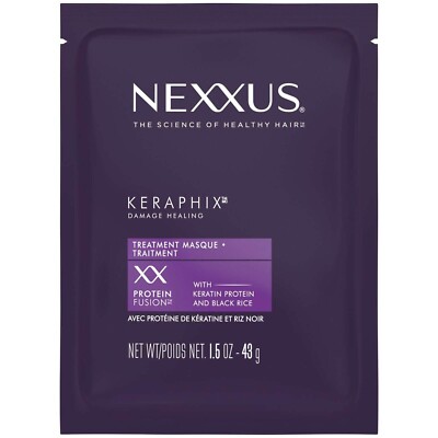 Nexxus Keraphix Masque Sachet Damage Healing Treatment Protein Fusion 43g NEW