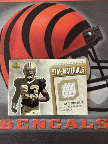 2006 Upper Deck Rookie Debut Star Materials GU Jersey Donte Stallworth NO Saints