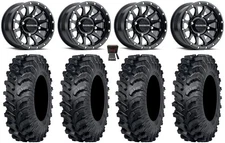 Raceline Trophy 14" Wheels Bk +38mm 27" MT911 Tires Can-Am Maverick X3