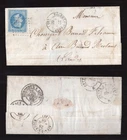 FRANCE Valence D'Agen 1868 Cover; Numeral & CDS Cancels