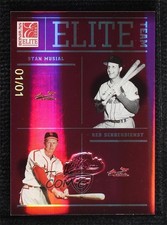 2004 Donruss Elite World Series Aberdeen Embossing 1/1 Red Schoendienst HOF 00d2