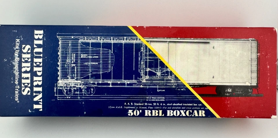 Branchline 1814 HO Scale Rock Island 50' Plug Door Box Car Road #51042 - Image 4 of 4