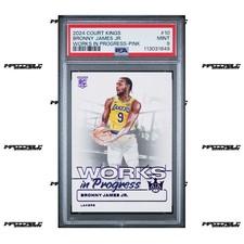 2024-25 Court Kings - Works in Progress Pink #10 Bronny James Rookie /99 PSA 9