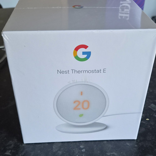 Google Nest Thermostat E White Smart Thermostat Wi‑Fi HF001235-GB