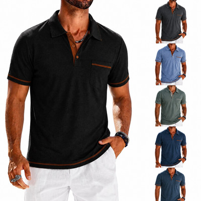 Herren Poloshirt Kurzarm Atmungsaktiv Schnell trocknend Freizeit Sport