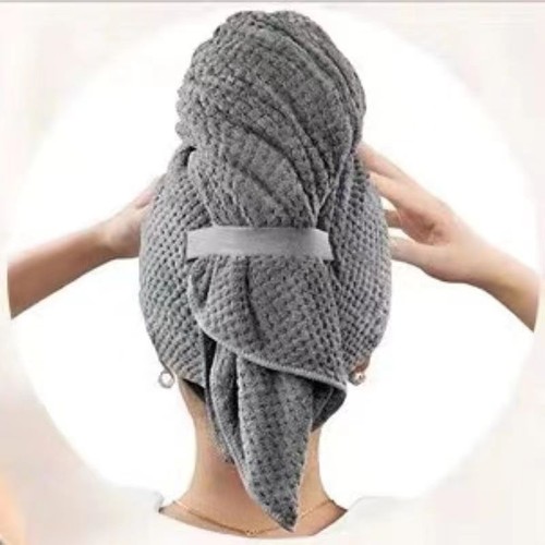 Large Microfiber Hair Towel Wrap For Women, Anti Frizz Hair Drying Towel - Picture 10 of 15