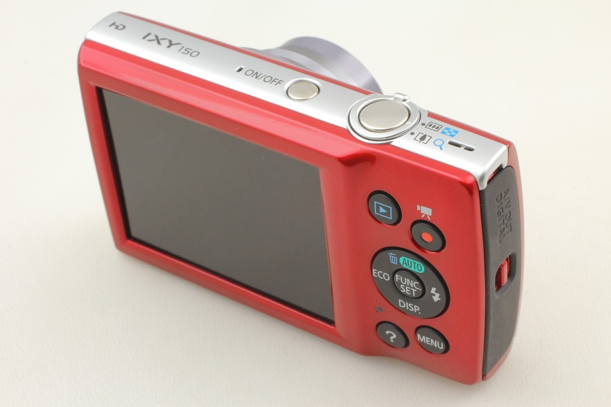 MINT w/Case &Strap] Canon IXY 150 PowerShot ELPH 160 Red Digital