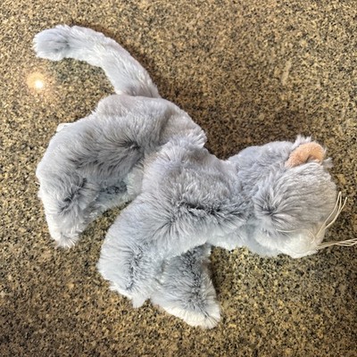 Ganz Webkinz Silversoft Cat HM222 Plush Stuffed Kitty Grey White