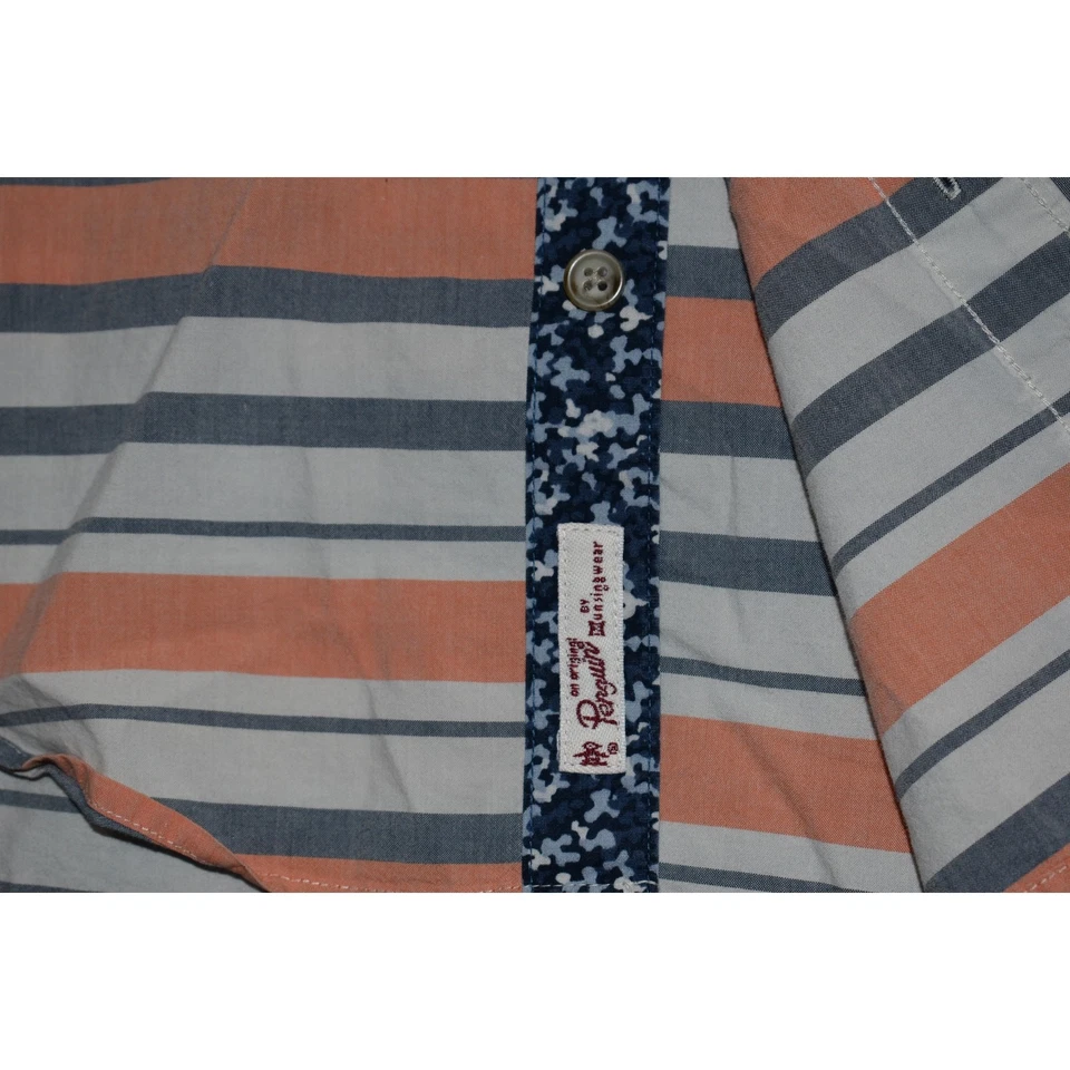 Camisa de Vestir Original Penguin Munsingwear Hombres Talla Grande Heritage Calce Ajustado Naranja Foto 3 de 4