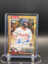 2026 Topps Chrome Sapphire George Valera RC Gold Auto /50 Guardians 39/50