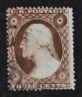 CKStamps: US Stamps Collection Scott#25 3c Washington Used