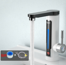 3300W LED Electric Tap Hot Water Heater Instant Tap Home Bathroom Kitchen Tap UK