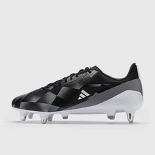 Adidas Men&rsquo;s Adizero RS15 Ultimate SG Rugby Boots Black White UK 8 EU 42 New