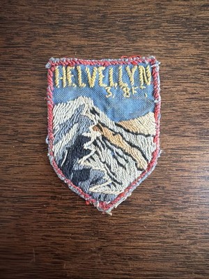 VTG Helvellyn Lake District England Cumbria Mountain Shield Travel Badge Souveni