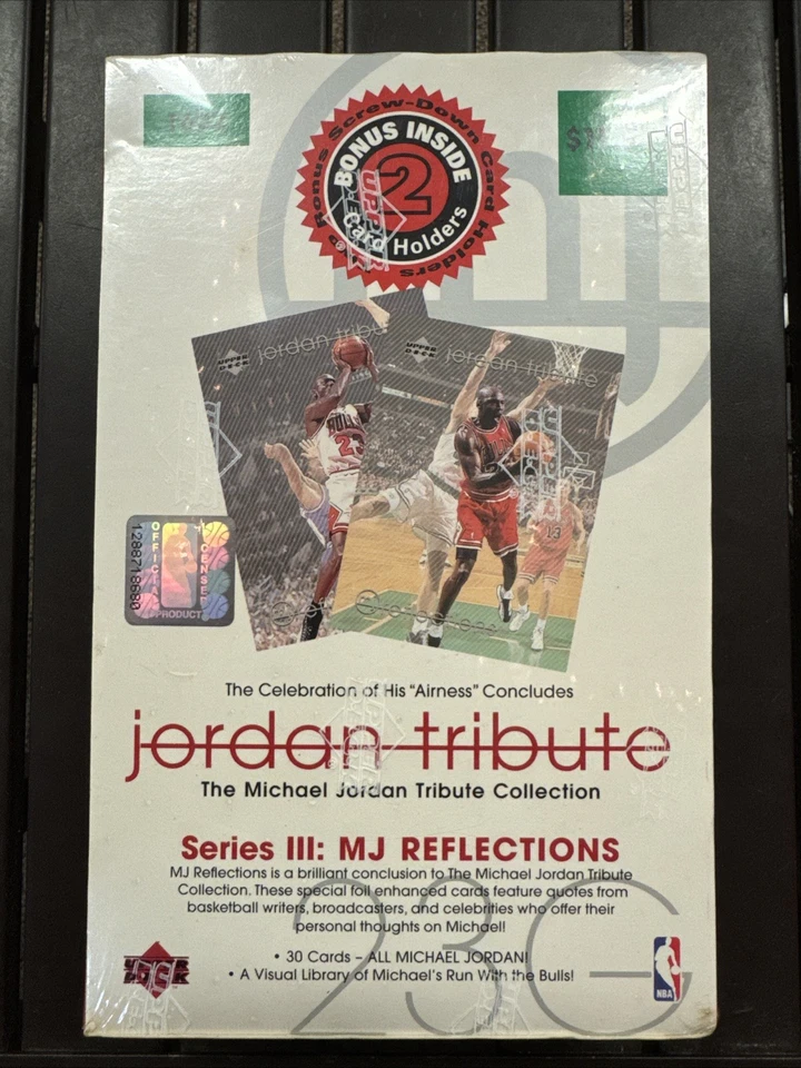 1998 Upper Deck Jordan Tribute Series III Cards MJ Reflections Set Box - Image 3 of 4