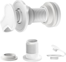 2 Pack Cooler Drain Plug Replacement Kit - 1" Shaft Length, Fits Most Coolers