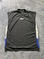 AND1 Basketball Shirt Mens 2XL Black Gray Blue Sleeveless Jersey And One Logo