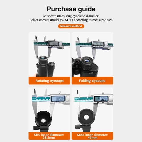 Phone Camera Clip Mount Spotting Scope Adapter Focusing Bracket For 62-105mm - Photo 12 sur 22