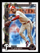 2025 TOPPS HOLIDAY SP SANTA HAT TREA TURNER PHILLIES