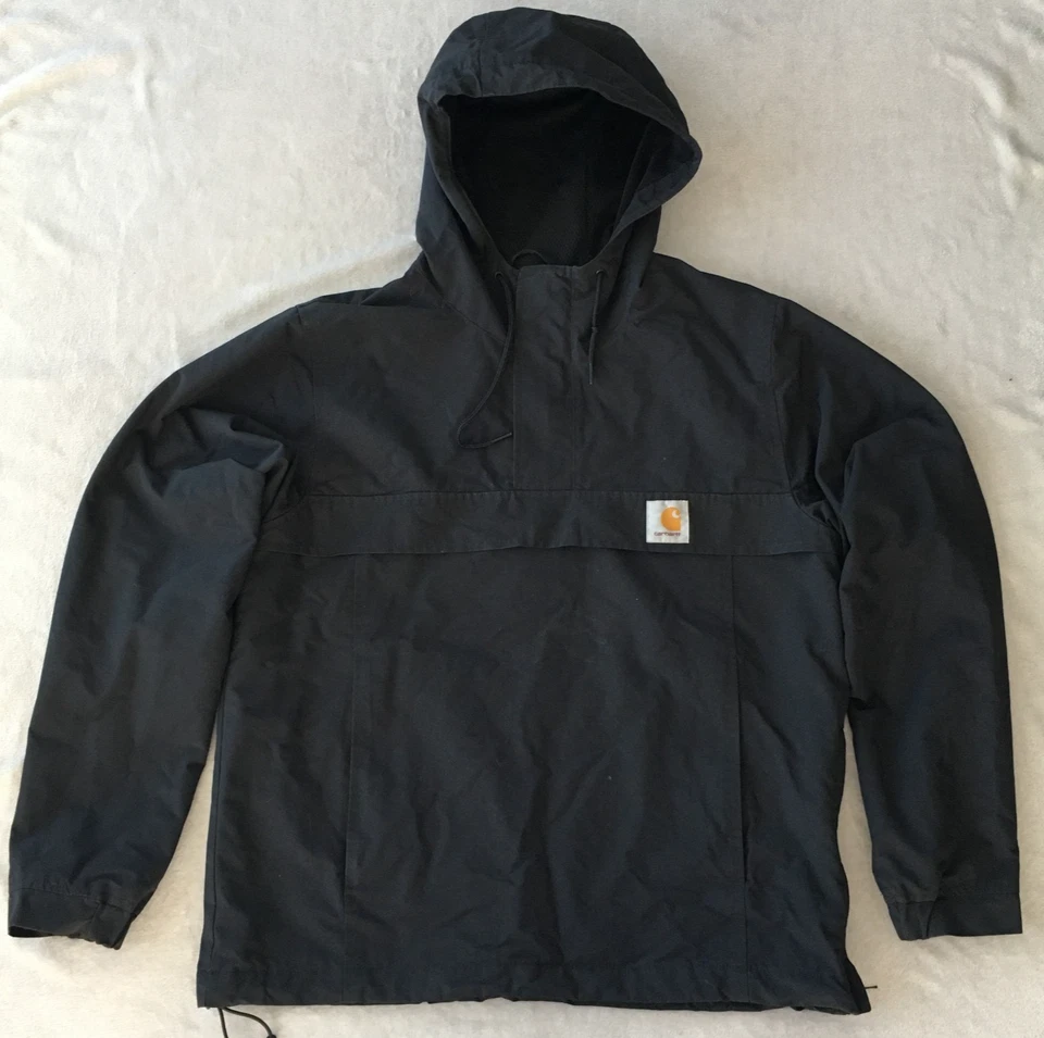 Carhartt WIP Nimbus Pullover Herren Schwarz Windbreaker Anorak Jacke Gr. M - Bild 2 von 4
