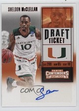 2016 Contenders Draft Picks College Ticket Red Foil Sheldon McClellan Auto 5yd