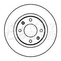2x Brake Discs Pair Vented fits CITROEN C2 ENTERPRISE JG 1.4D Front 06 to 09 Set - Picture 3 of 4