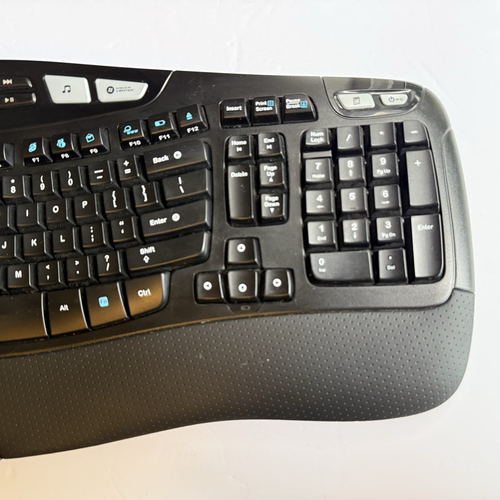 Logitech Wireless Comfort Wave K350 Keyboard Ergonomic - No USB Dongle - 第 4/7 張圖片