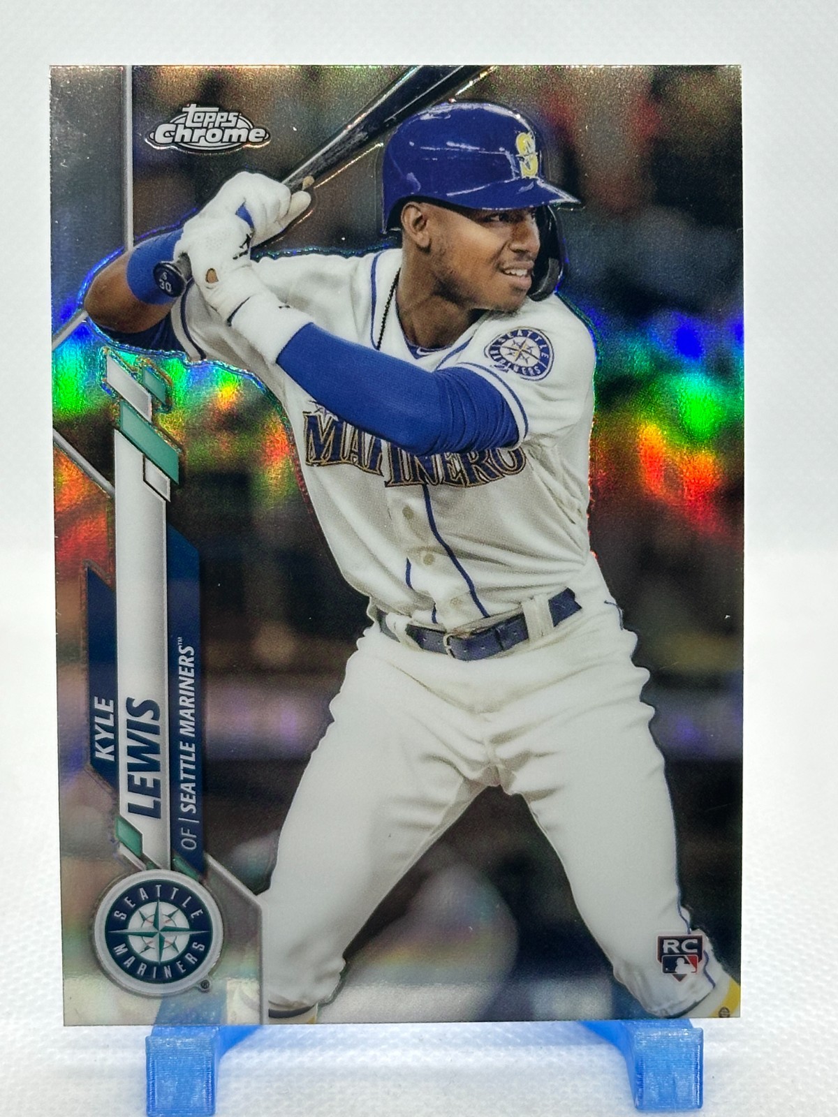 Kyle Lewis 2020 Topps Chrome - Refractor #186 (RC) - Seattle Mariners
