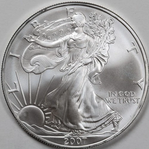 2007 American Silver Eagle (BU) in a Capsule - PRISTINE - ORIGINAL OWNER!