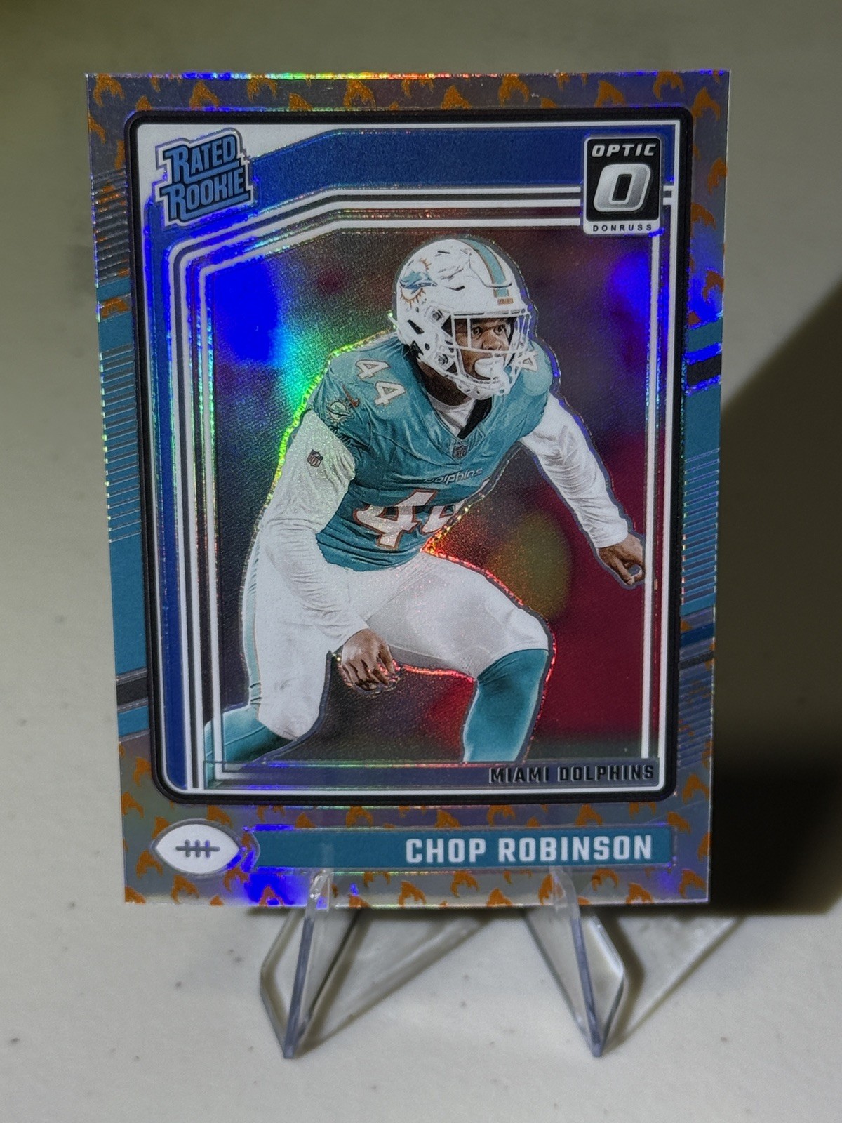2024 Panini Donruss Optic - Rated Rookie Chop Robinson #219 Fire Emoji (RC)
