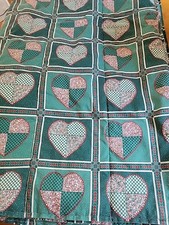 Handmade Lap Quilt Green 58x 40 With Pocket